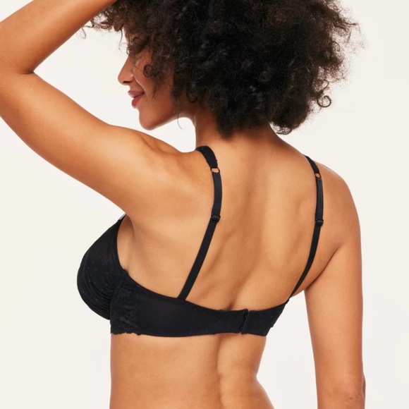 Adore Me Black Tibby Unlined Bra and Panty Set 36DD/M - Picture 3 of 11